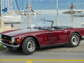 Certainement le modèle le plus désirable de la série, la TR6 est la dernière vraie voiture signée Triumph. Photo DR